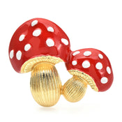 "Amecyra" Mushroom Brooch width=100 