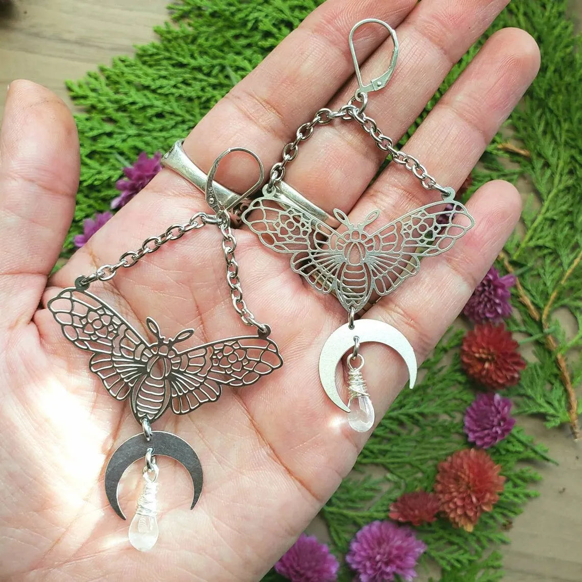 "Luminisse" Moth Earrings Collection