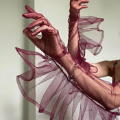 "Margery" Lace Elbow Gloves width=100 