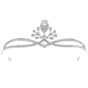 "Emmeline" Water Drop Crown Headband width=100 