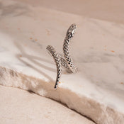 "Ethelaira" Snake Bracelet Ring Set width=100 