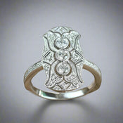 "Dovessa" Art Deco Ring width=100 
