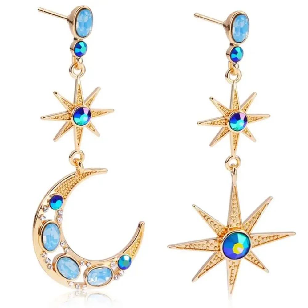 "Euphyssa" Asymmetric  Celestial Earrings