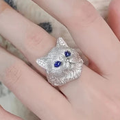 "Felindra" Princess Cat Ring width=100 