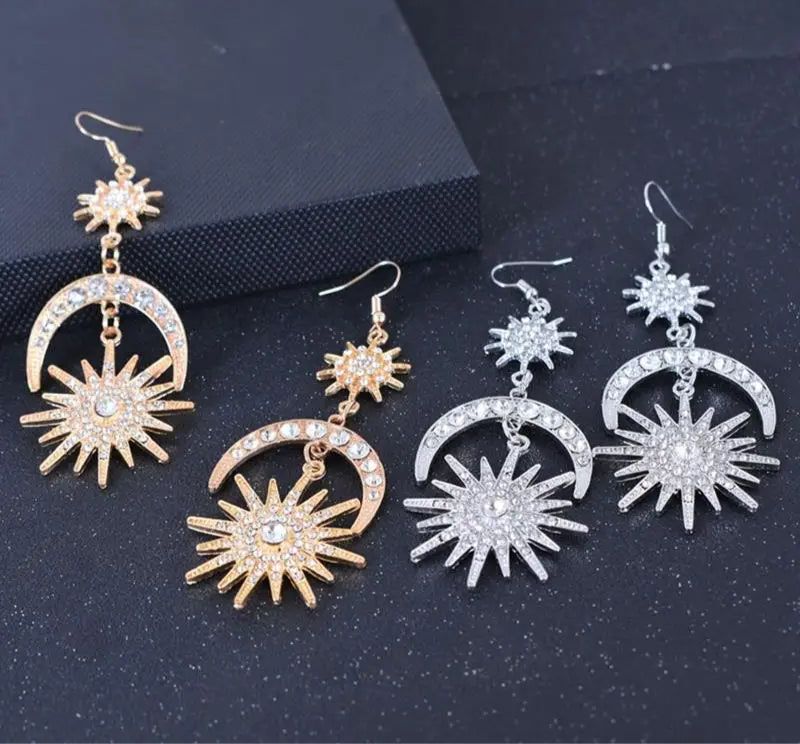 "Saphira" Rhinestone Drop Earrings