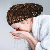 "Phyllida" Pearl Mesh Snood Hat width=100 
