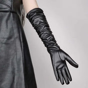 "Brunella" Leather Opera Gloves width=100 