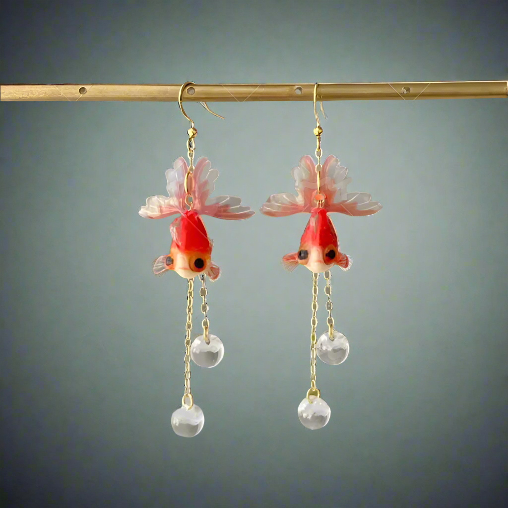 "Sekharis" Fish Dangle Earrings
