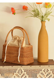 "Rattania" Rattan Picnic Clutch width=100 