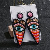 "Khensetra" Eye Heart Drop Earrings width=100 
