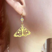 "Luminisse" Moth Earrings Collection width=100 