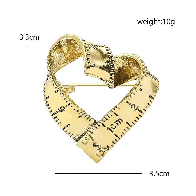 "Morwyssa" Heart Brooch