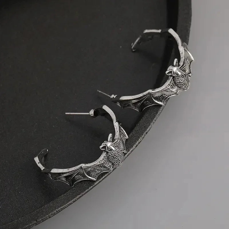 "Roslenne" Dazzling Bat Earrings