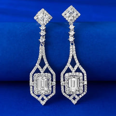 "Starlith" Rhinestone Drop Earrings
