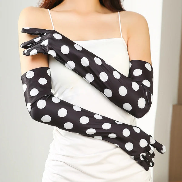 "Doloria" Polka Dot Gloves