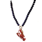 "Eustacia" Lobster Bead Necklace width=100 