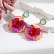 "Zephyrith" Rose Drop Earrings width=100 