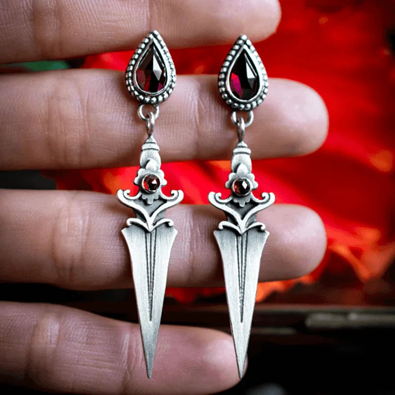 "Ophelissa" Gothic Dagger Earrings