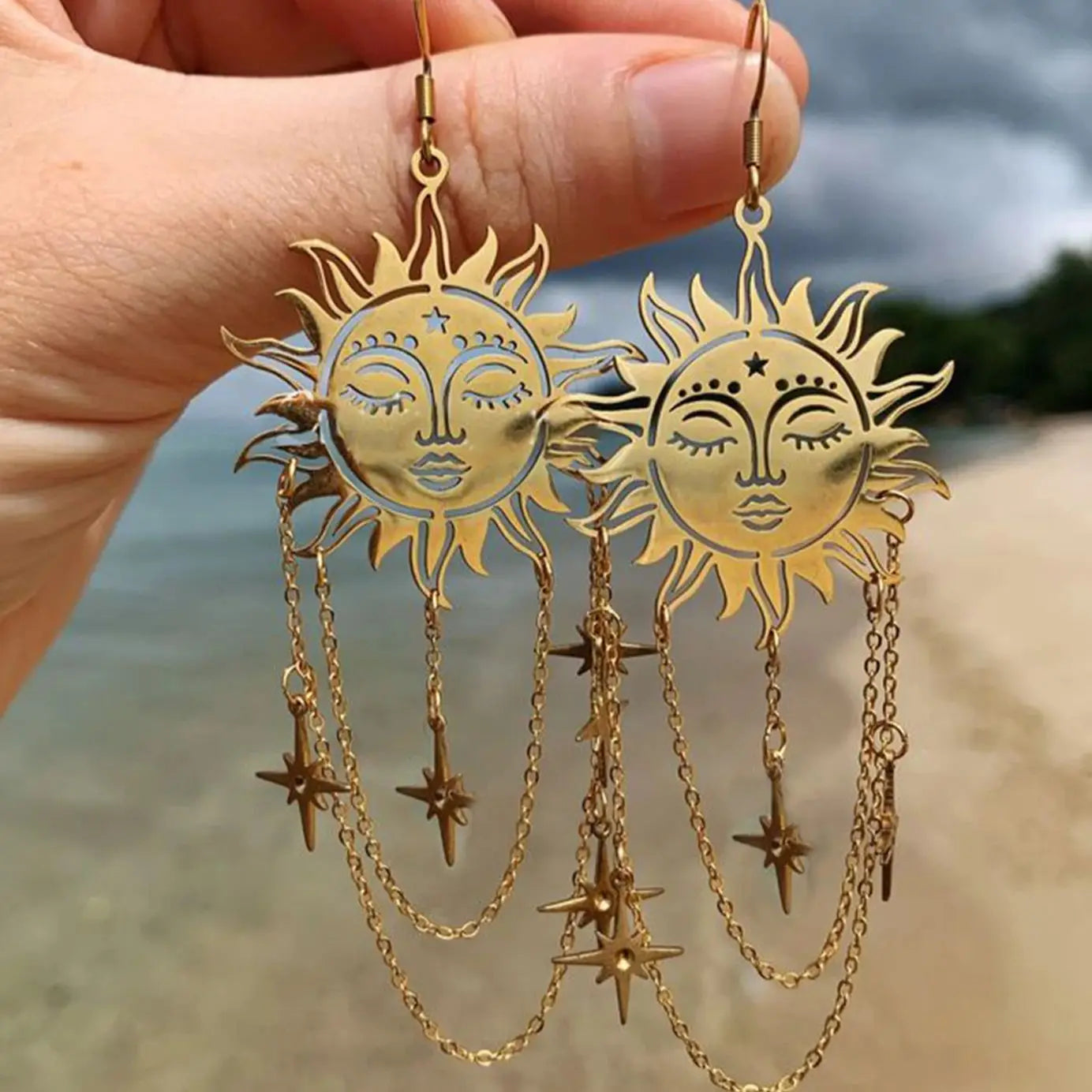 "Liviara" Sun Earrings