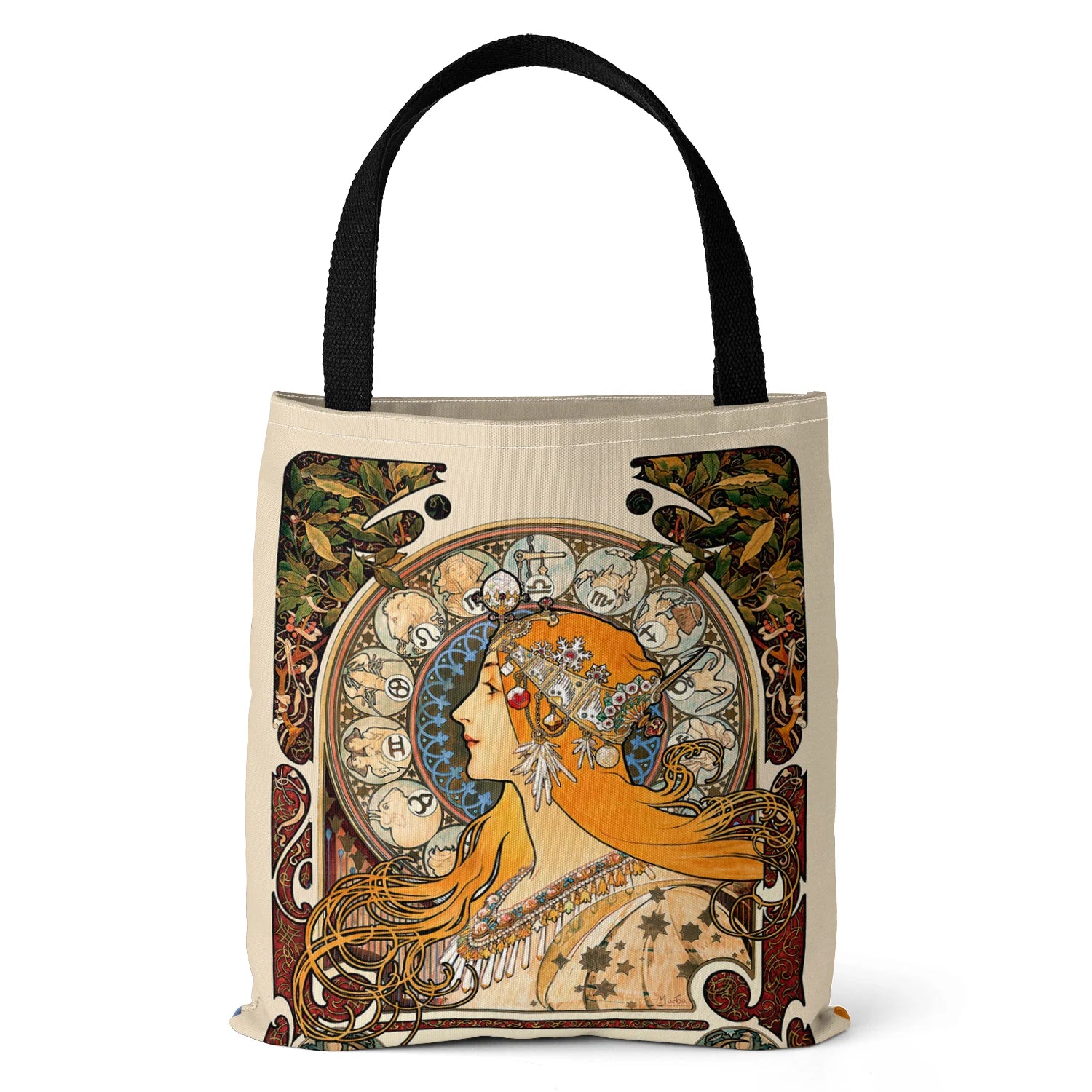 "Verena" Mucha Canvas Tote Bag