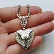 "Camirina" Heart Pendant Necklace width=100 