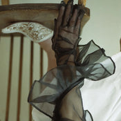 "Margery" Lace Elbow Gloves width=100 