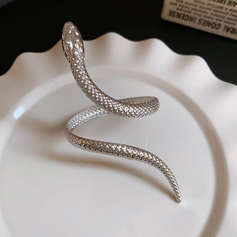 "Ethelaira" Snake Bracelet Ring Set