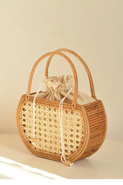 "Rattania" Rattan Picnic Clutch width=100 