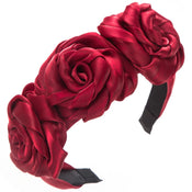 "Rosabella" Rose Veil Headband width=100 