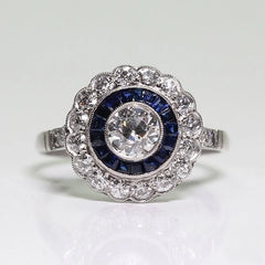"Floriana" Rhinestone Flower Ring