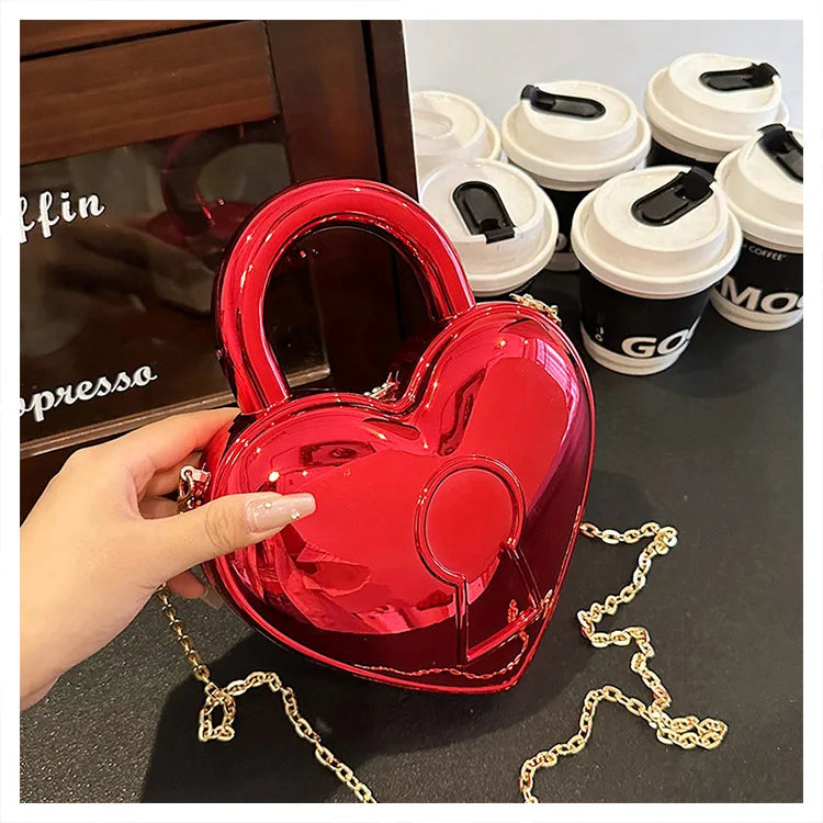 "Drusina" Heart Padlock Handbag
