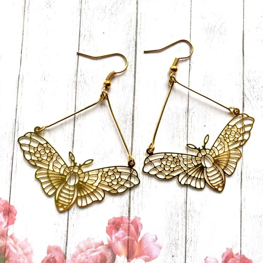 "Luminisse" Moth Earrings Collection