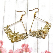 "Luminisse" Moth Earrings Collection width=100 