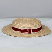 "Buster" Pork Pie Straw Hat width=100 