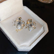 "Arachna" Spider Pearl Earrings width=100 