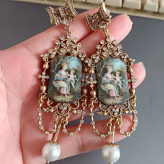 "Iconia" Portrait Stud Earrings