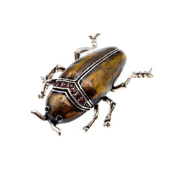 "Coletta" Fun Beetle Brooch