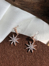 "Antheline" Star Earrings width=100 