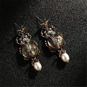 "Tacita" Beetle Shell Earrings width=100 