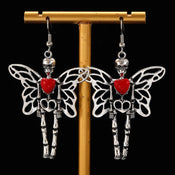 "Corlinne" Spider Bat Earrings width=100 