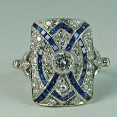 "Sorelle" Art Deco Inspired Ring