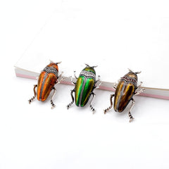 "Coletta" Fun Beetle Brooch
