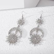 "Stellamor" Star Moon Earrings width=100 