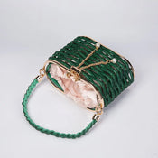 "Perlita" Pearl Beaded Clutch width=100 