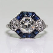 "Maivelle" Art Deco Ring width=100 