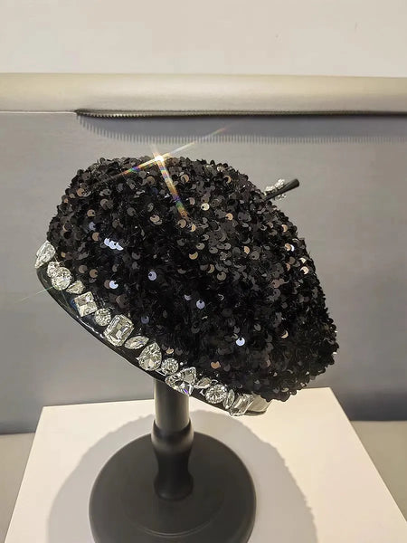 "Sequina" Sequin Party Beret