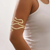 "Nolwenn" Snake Cuff Bracelet width=100 
