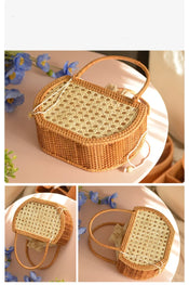 "Rattania" Rattan Picnic Clutch width=100 