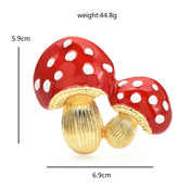 "Amecyra" Mushroom Brooch width=100 