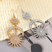 "Stellamor" Star Moon Earrings width=100 